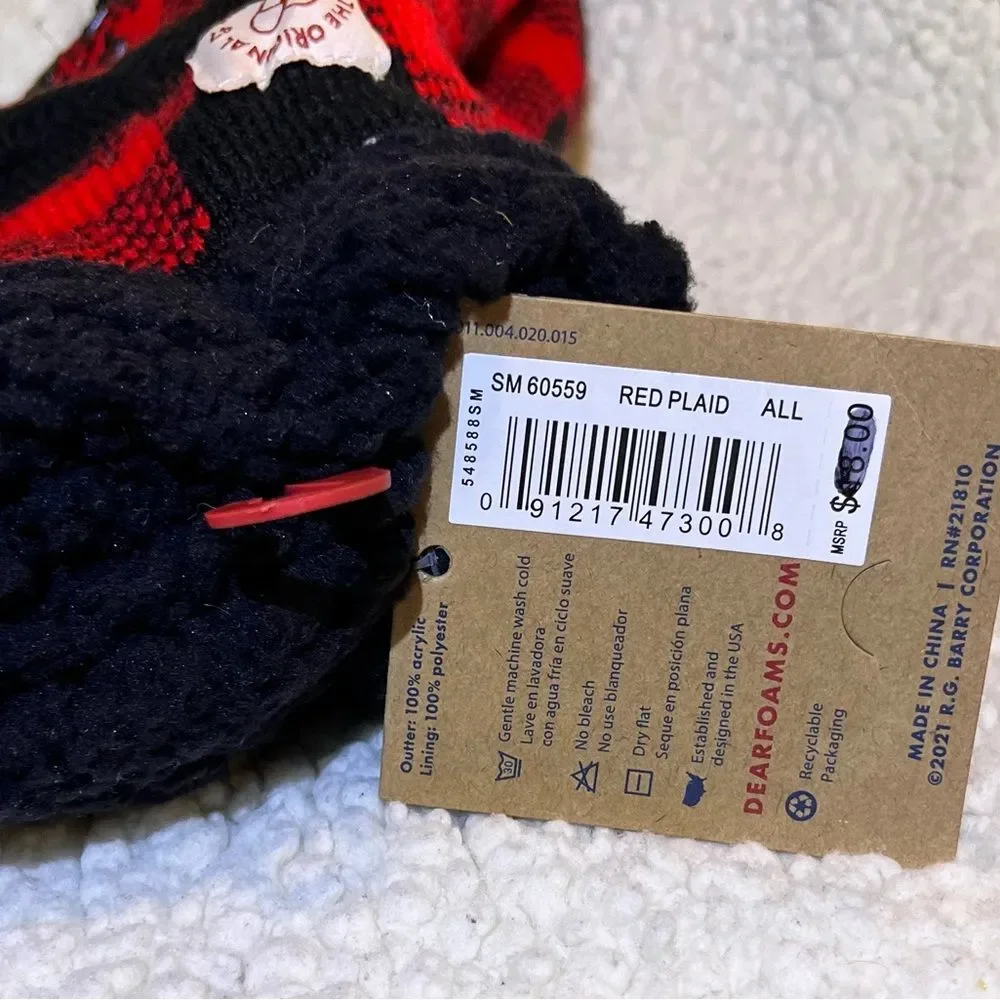 NWT Dearfoams Socks Women DF Slipper Socks DF No Sweat One Size Slip Resistant